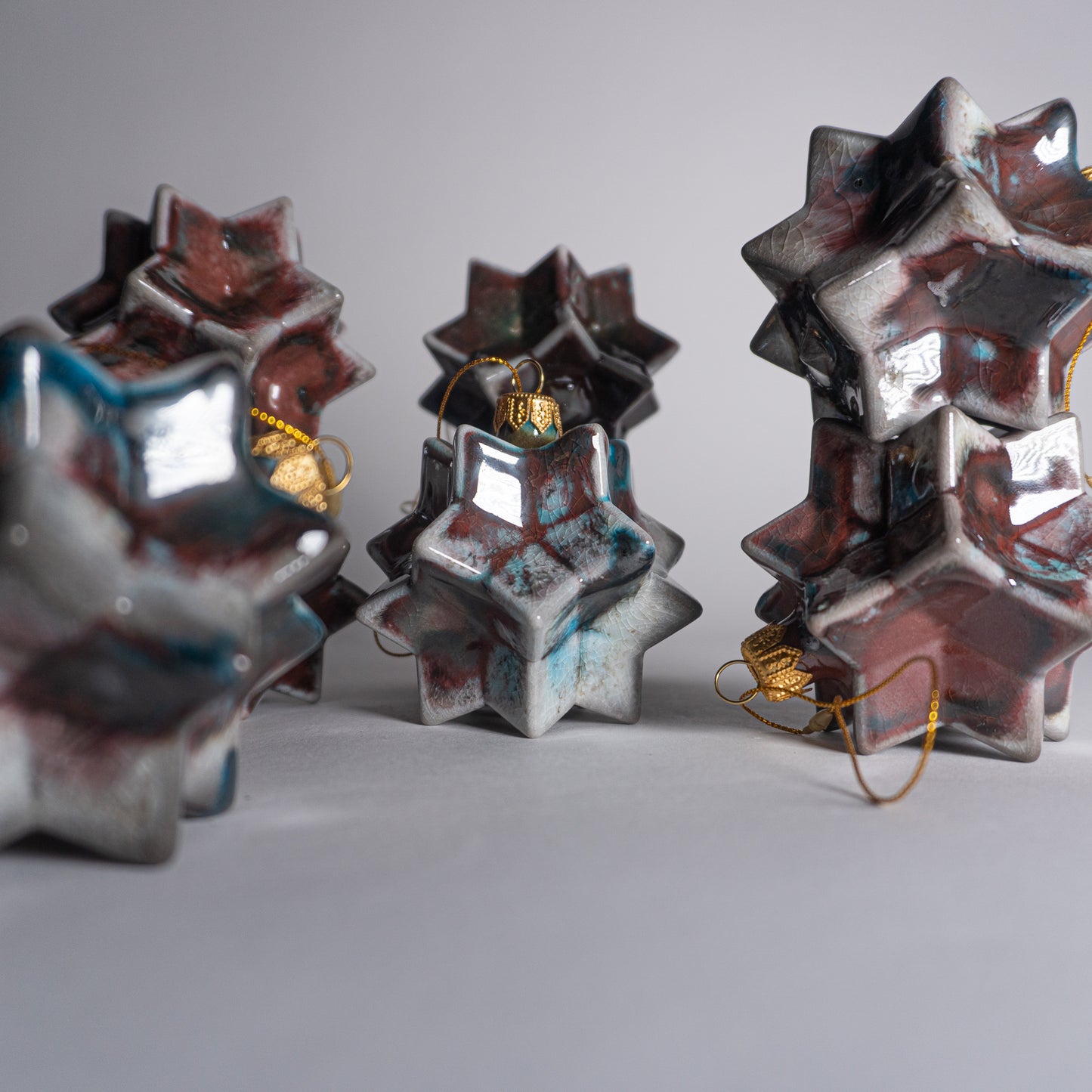 Turquoise Cherry Ornament