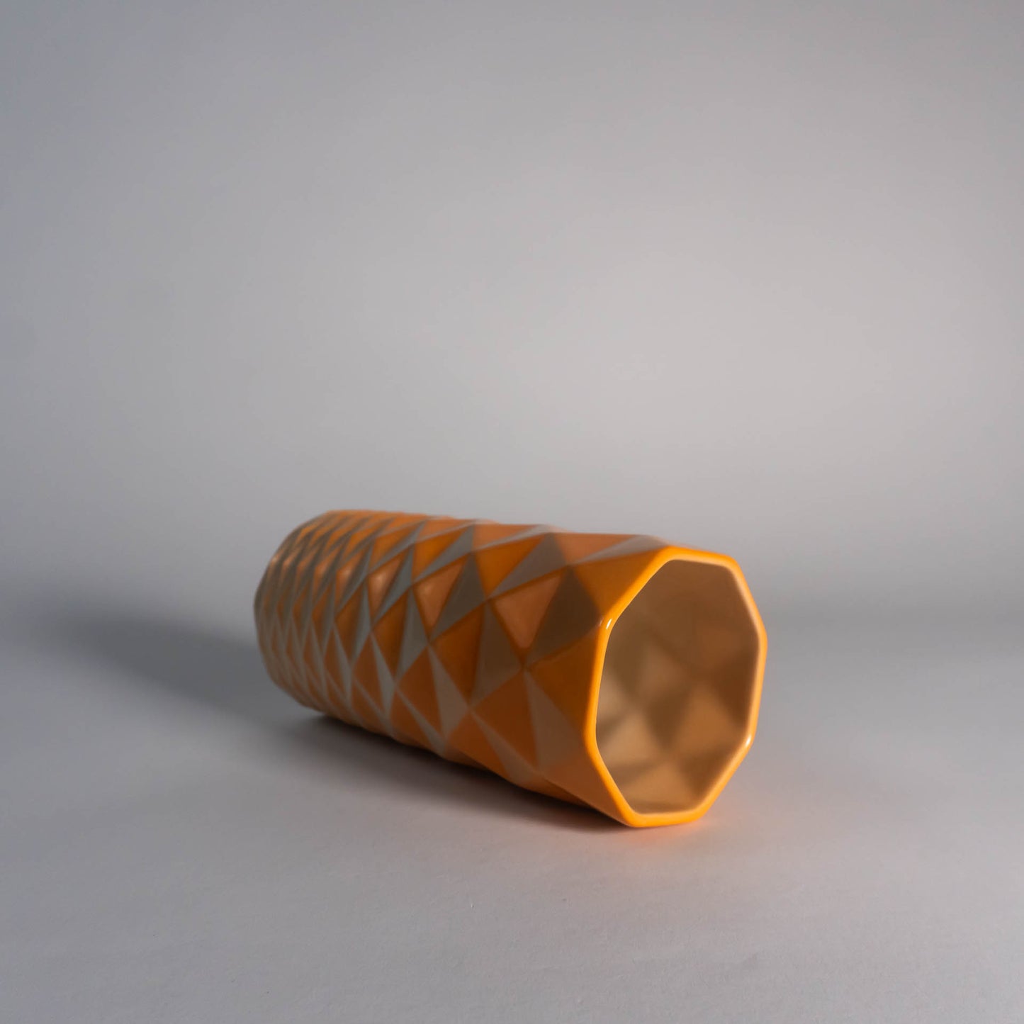Yellow Accordion Cup Vase