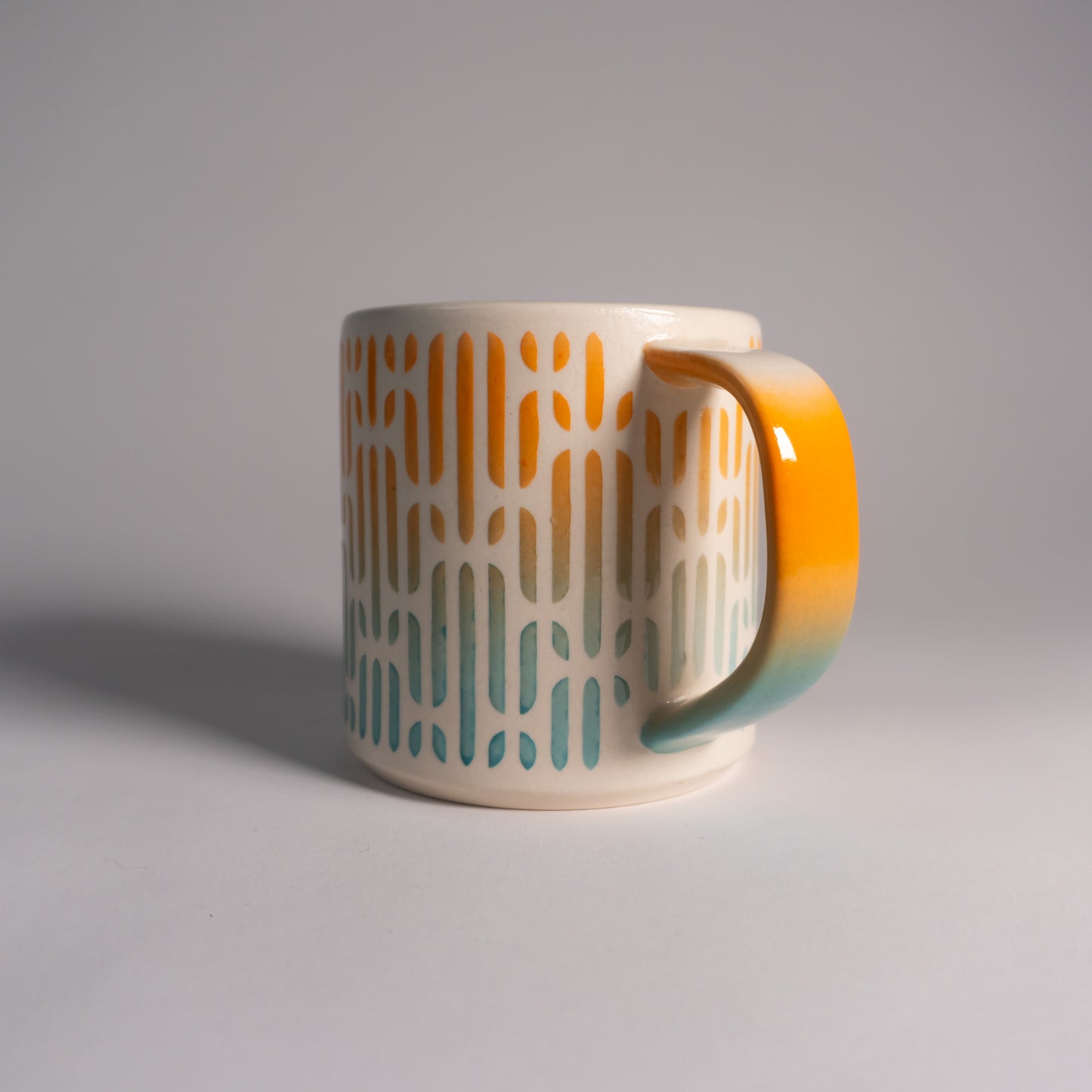 Fire and Ice Stripes Mug