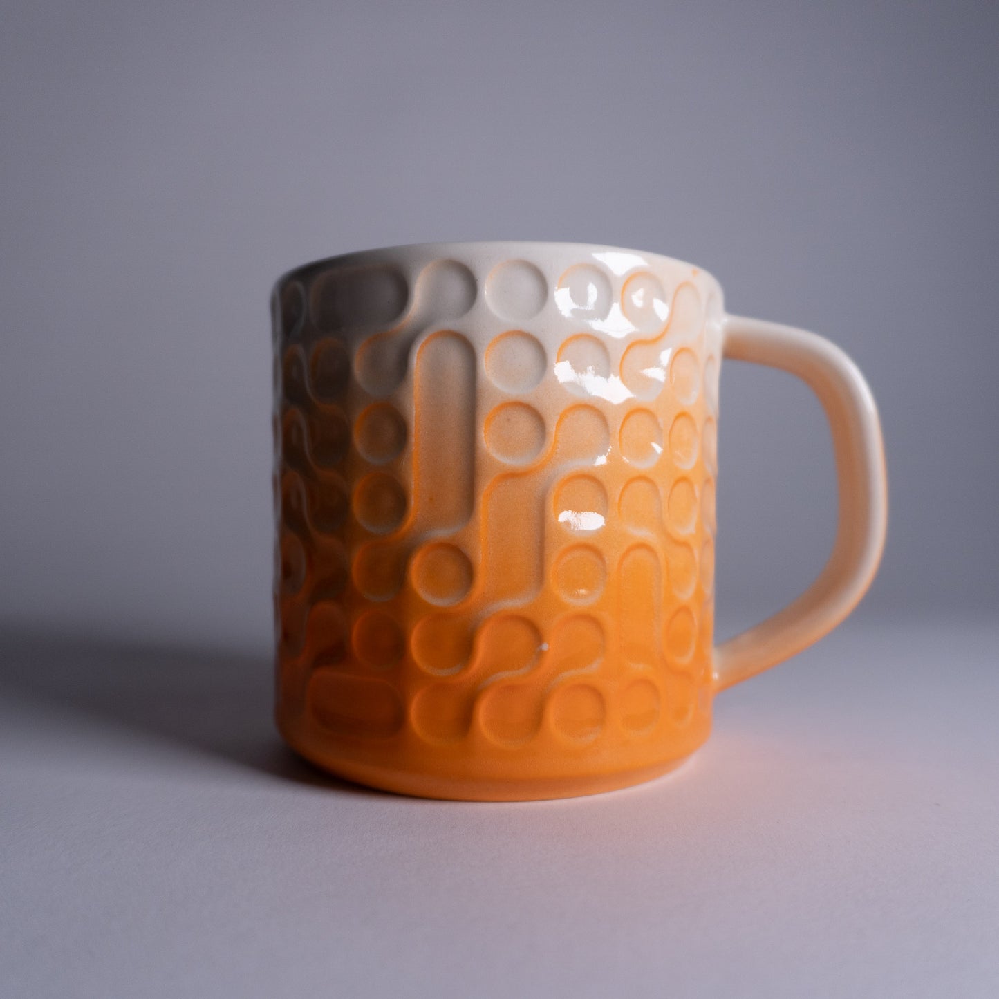 Orange Fade Bubbles Mug 2nd #01