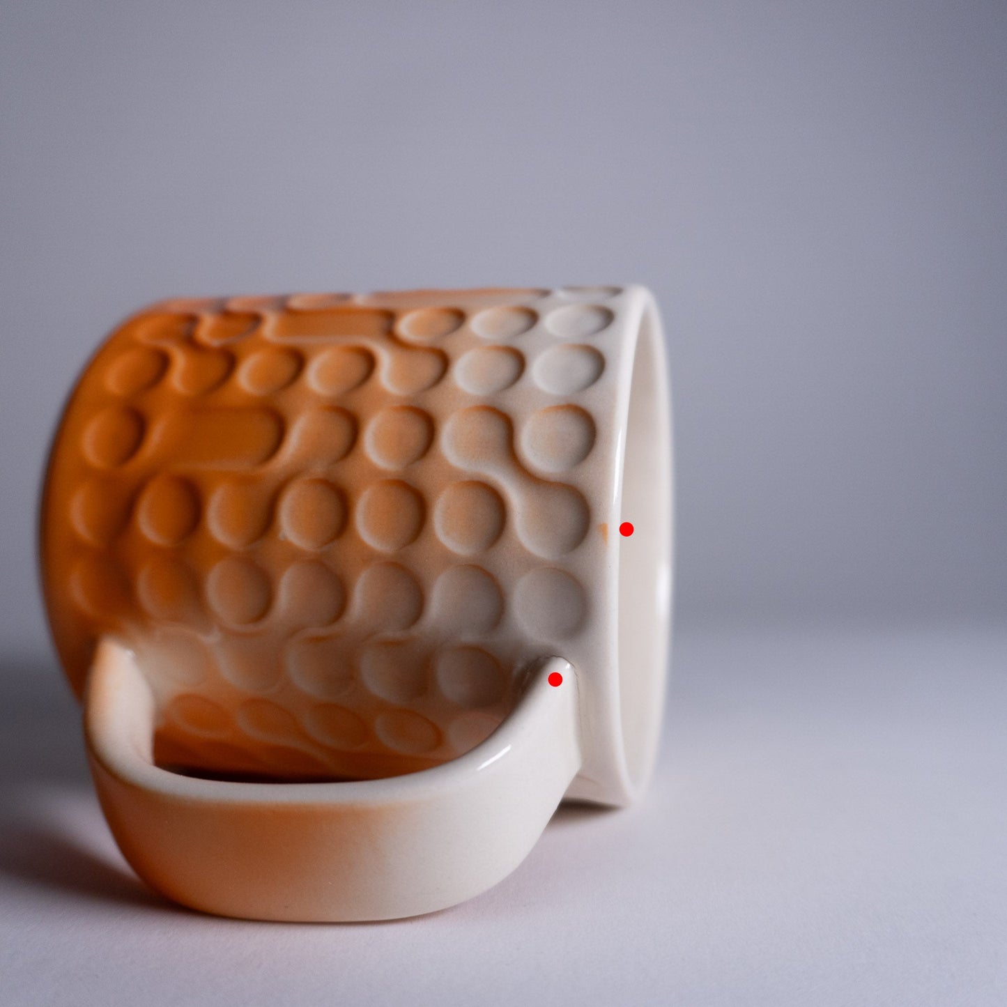 Orange Fade Bubbles Mug 2nd #01
