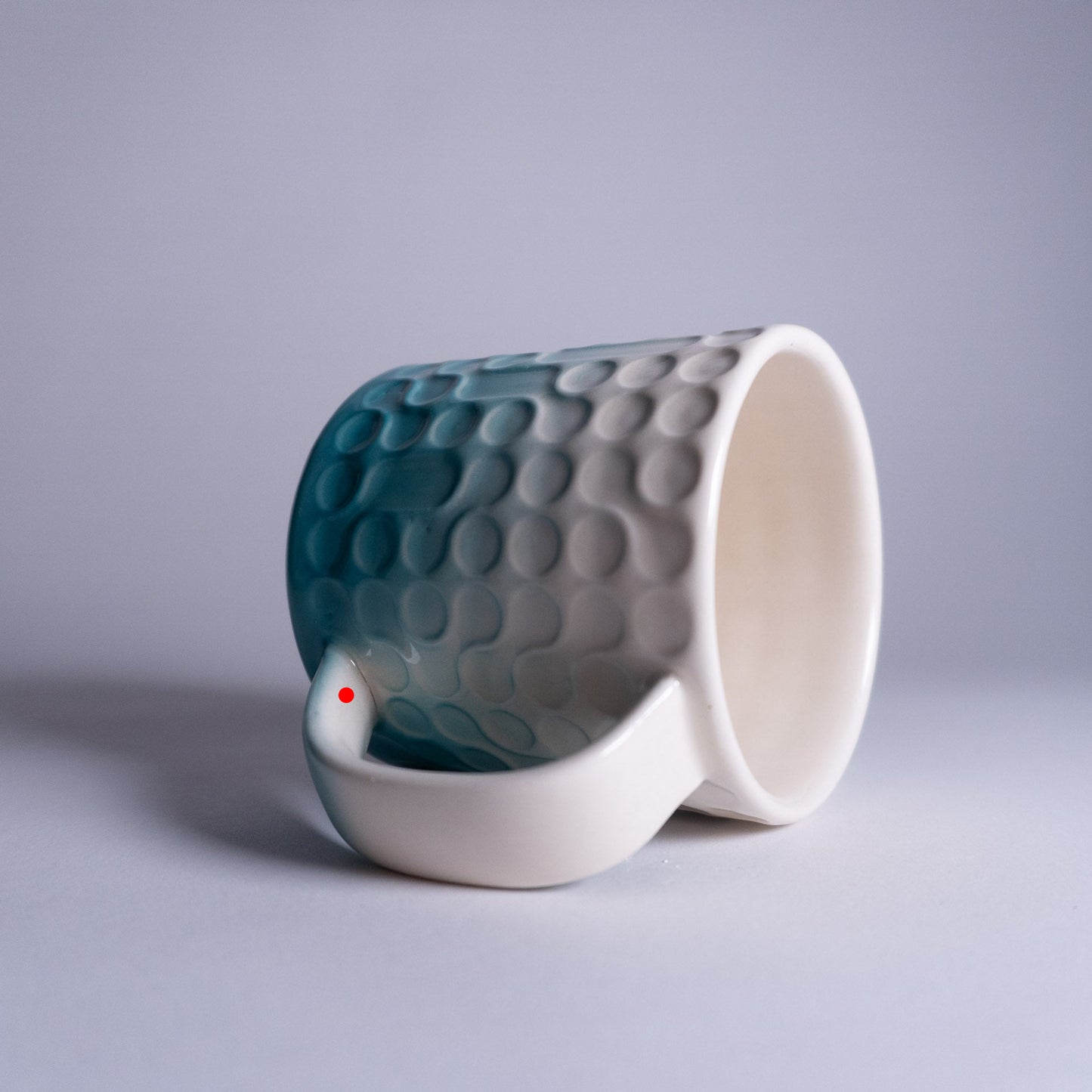 Turquoise Fade Bubbles Mug 2nd #06
