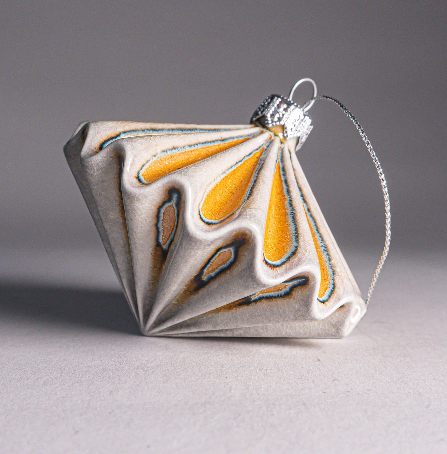 Yellow Gray Ornament