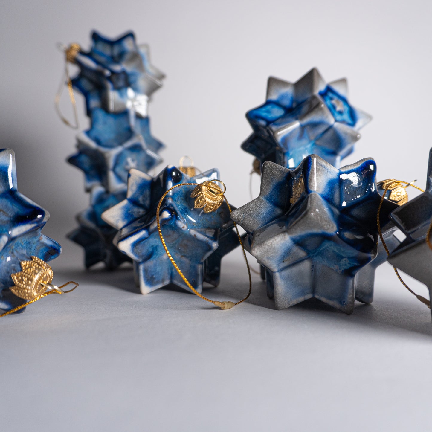 Blue Fire Ornament