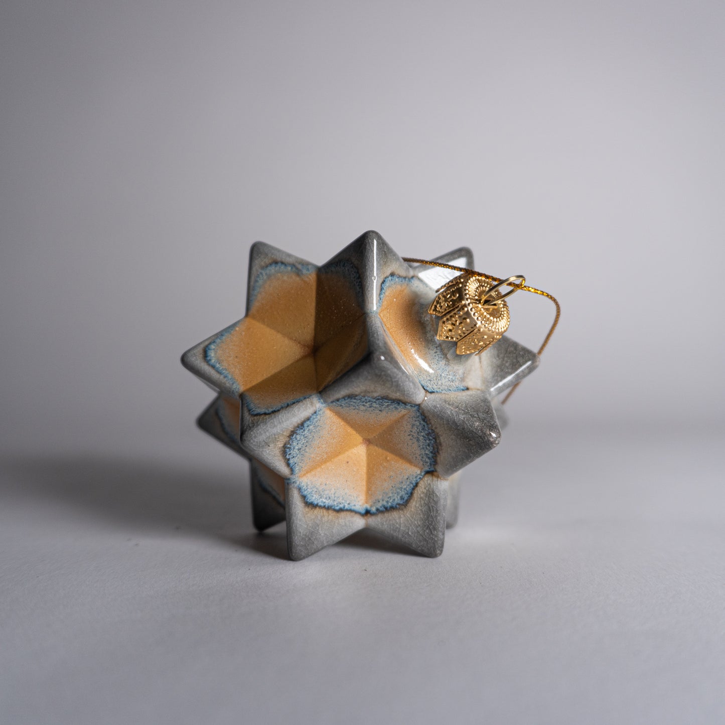 Yellow Gray Ornament