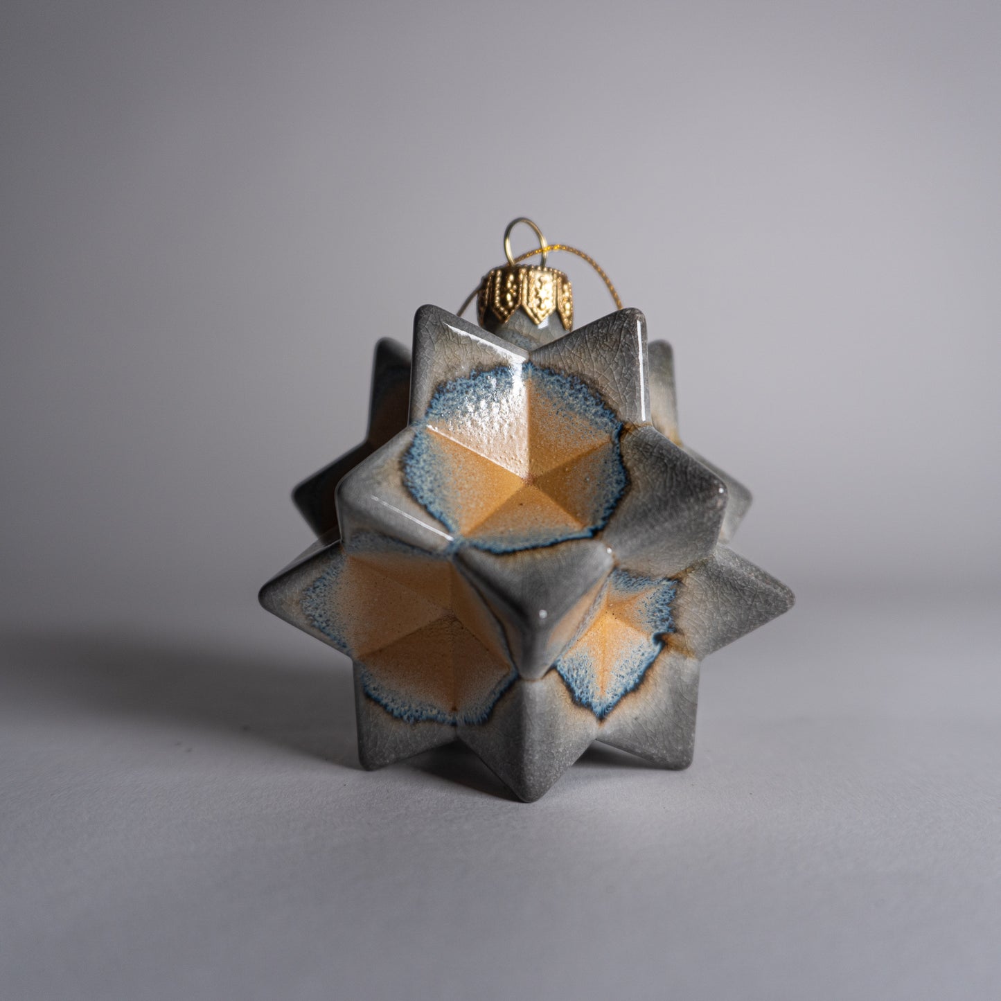 Yellow Gray Ornament