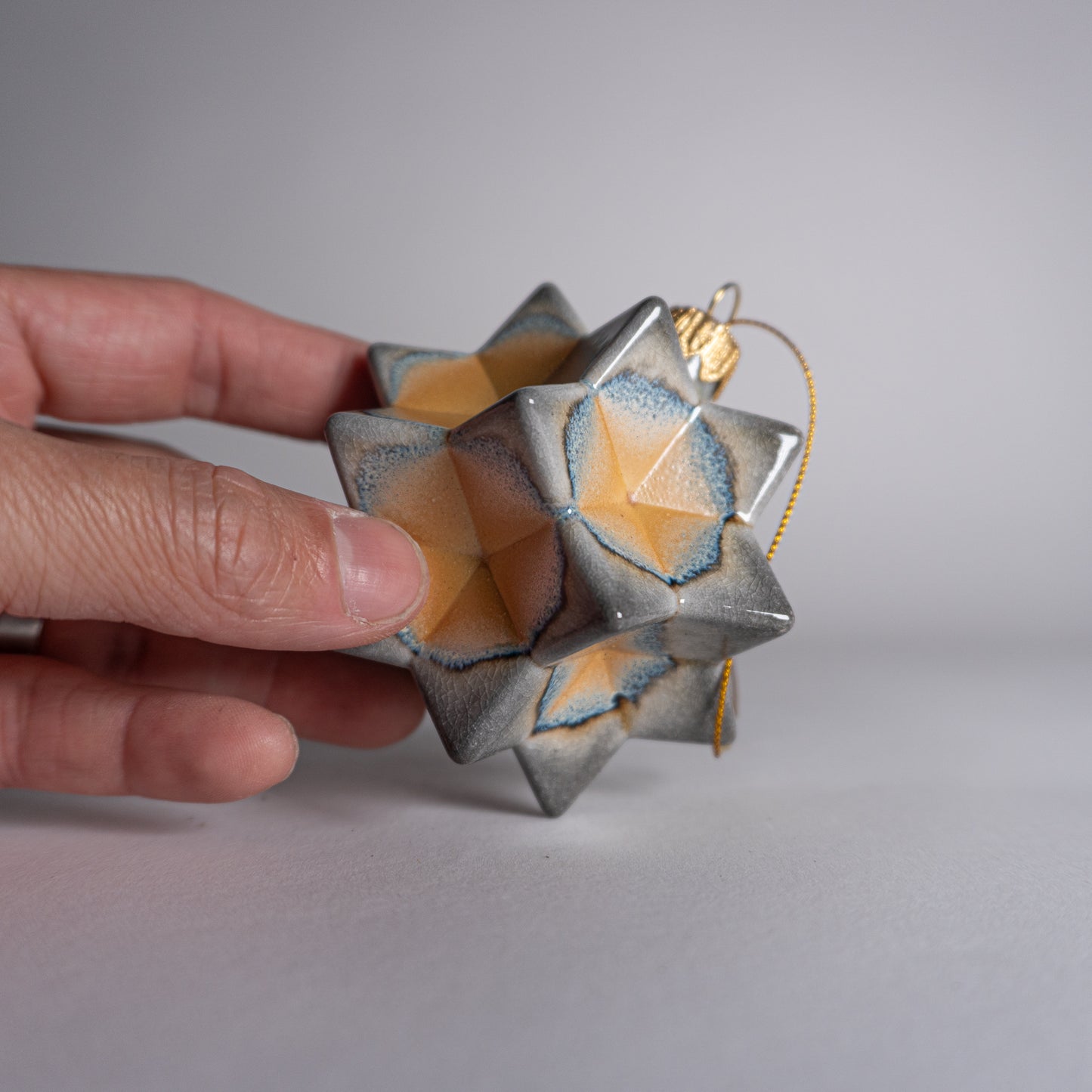 Yellow Gray Ornament