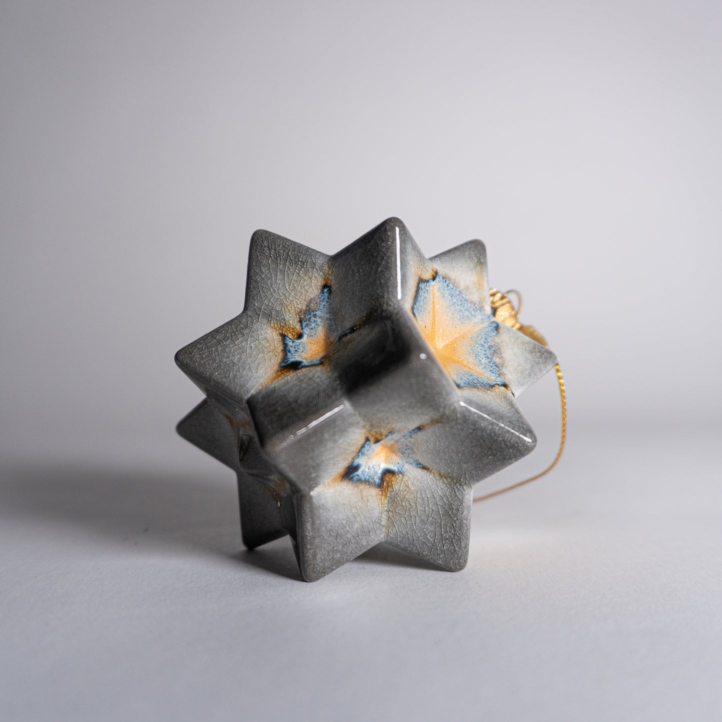 Yellow Gray Ornament