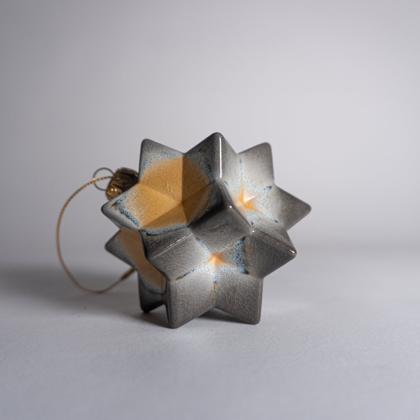 Yellow Gray Ornament