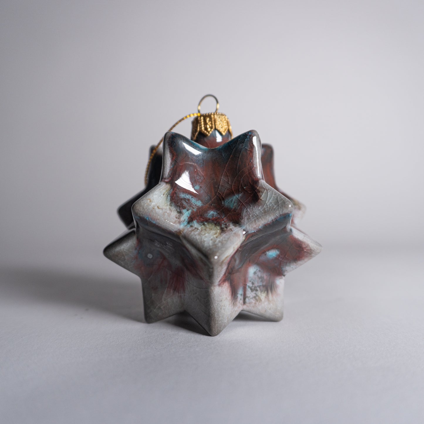 Turquoise Cherry Ornament