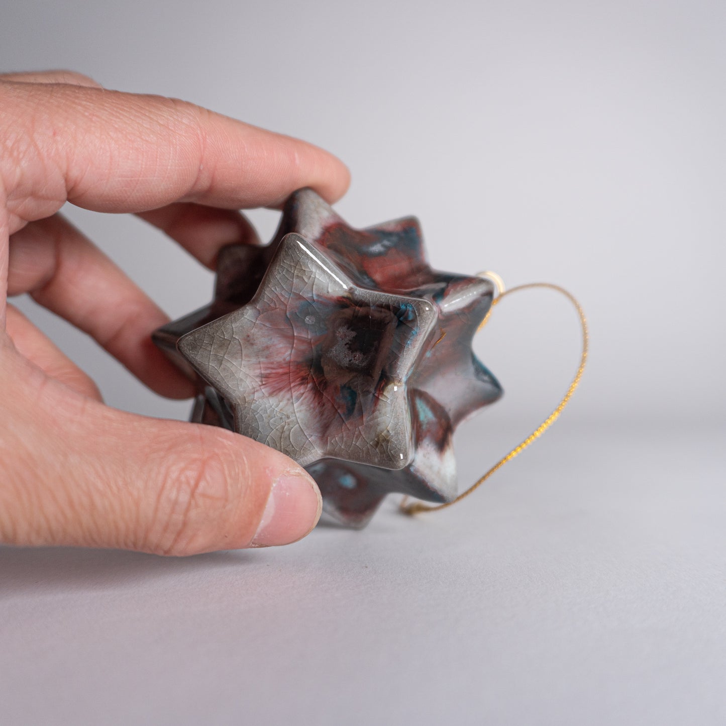 Turquoise Cherry Ornament