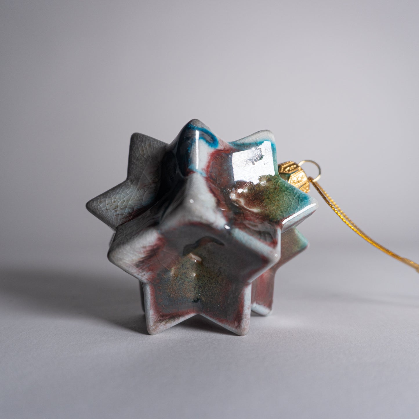 Turquoise Cherry Ornament