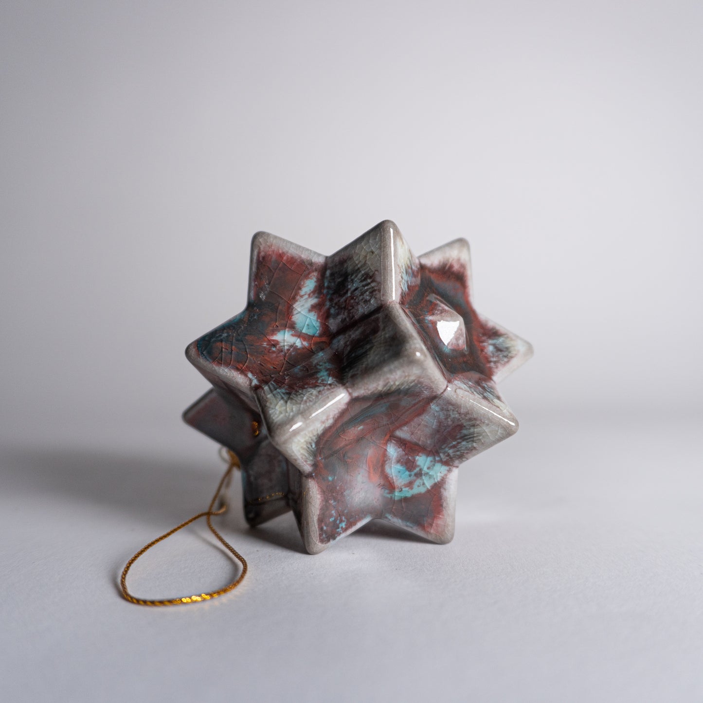 Turquoise Cherry Ornament