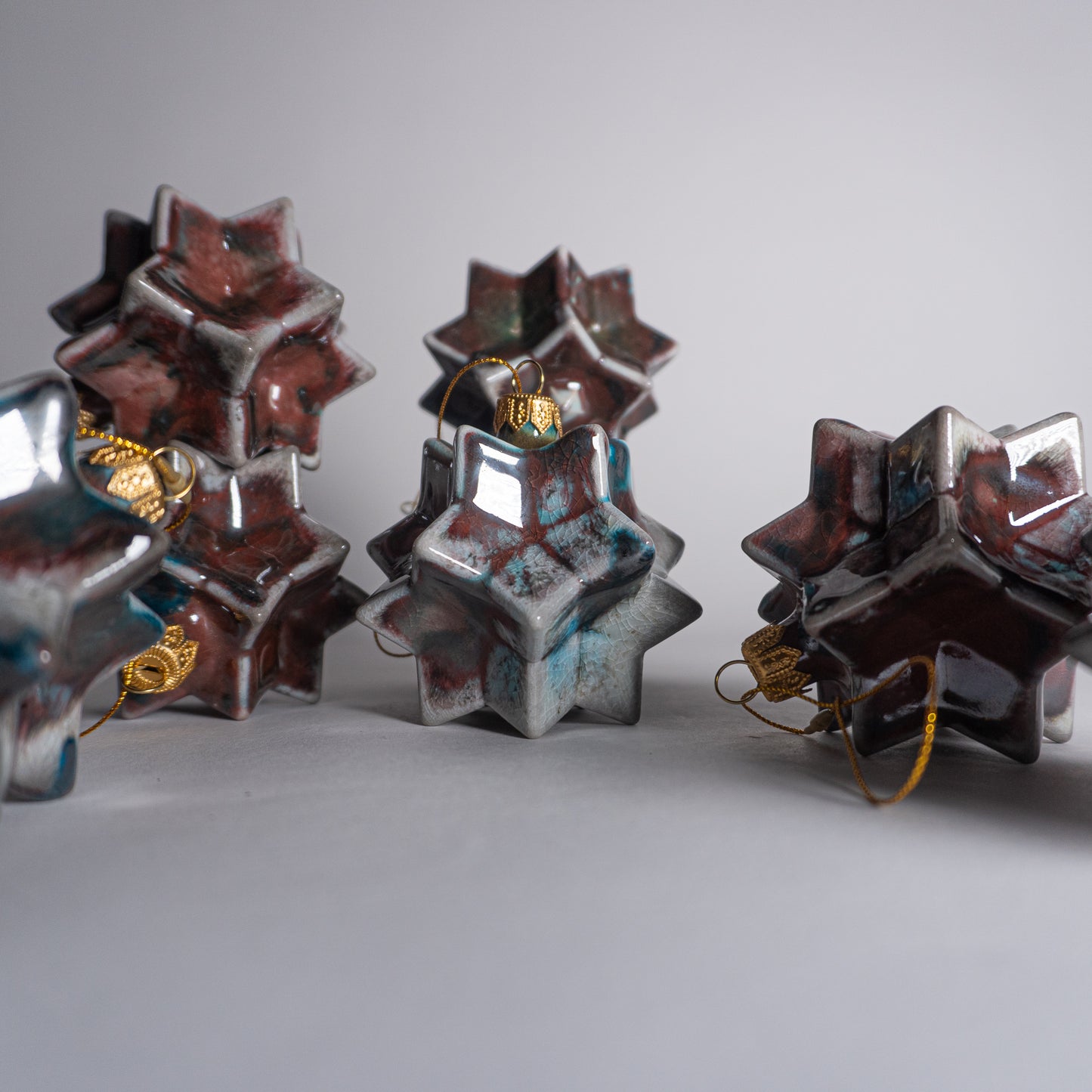 Turquoise Cherry Ornament