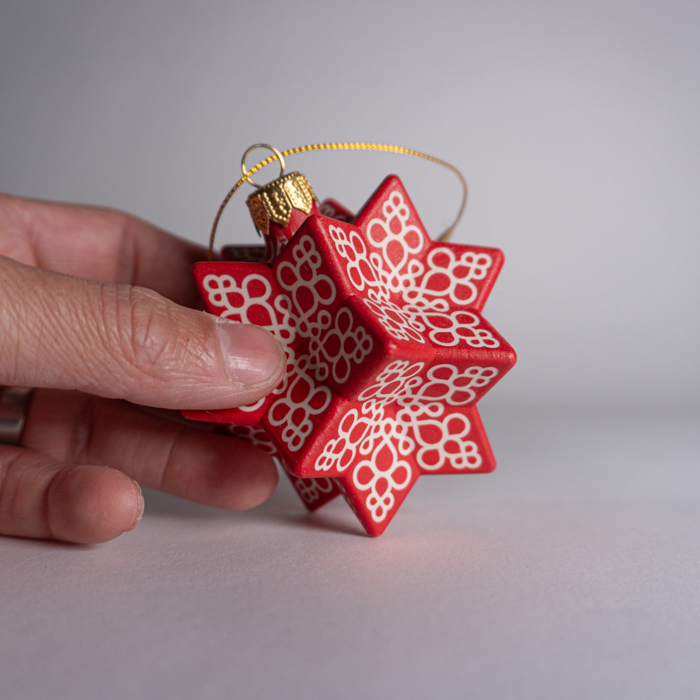 Red Snowflake Ornament