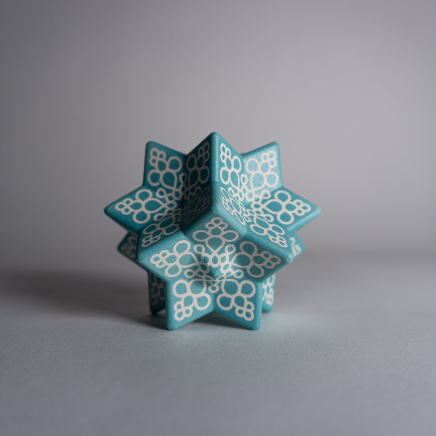 Turquoise Snowflake Ornament
