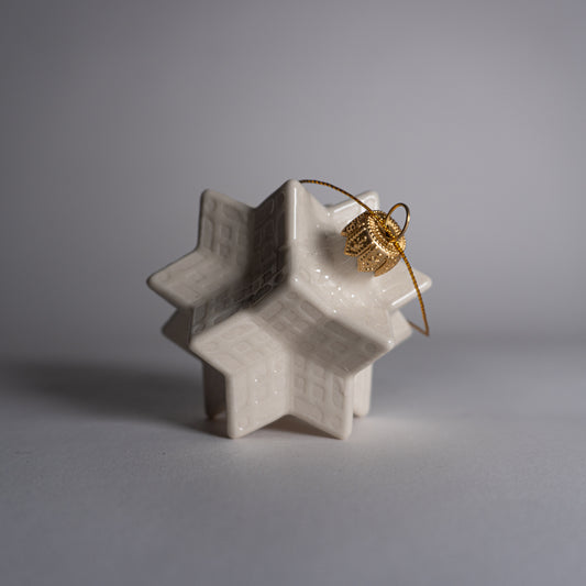 White Snowflake Ornament