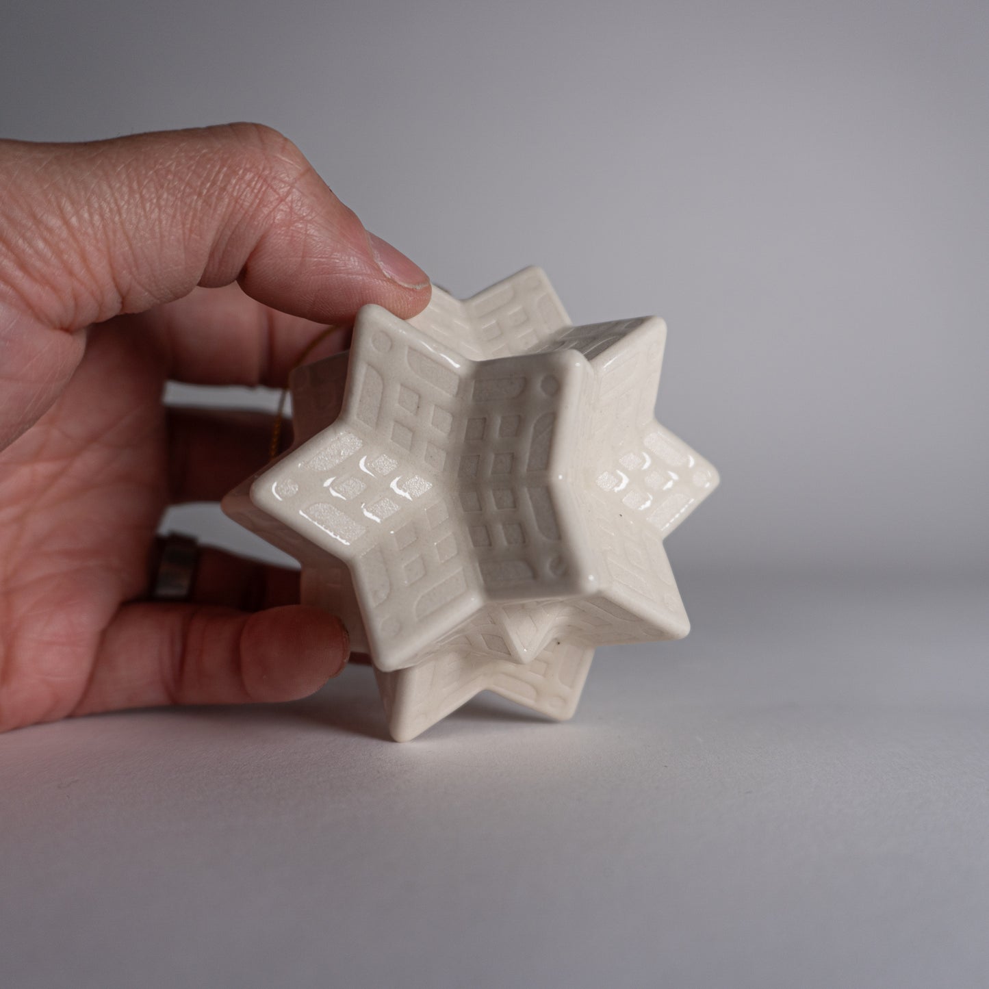 White Snowflake Ornament