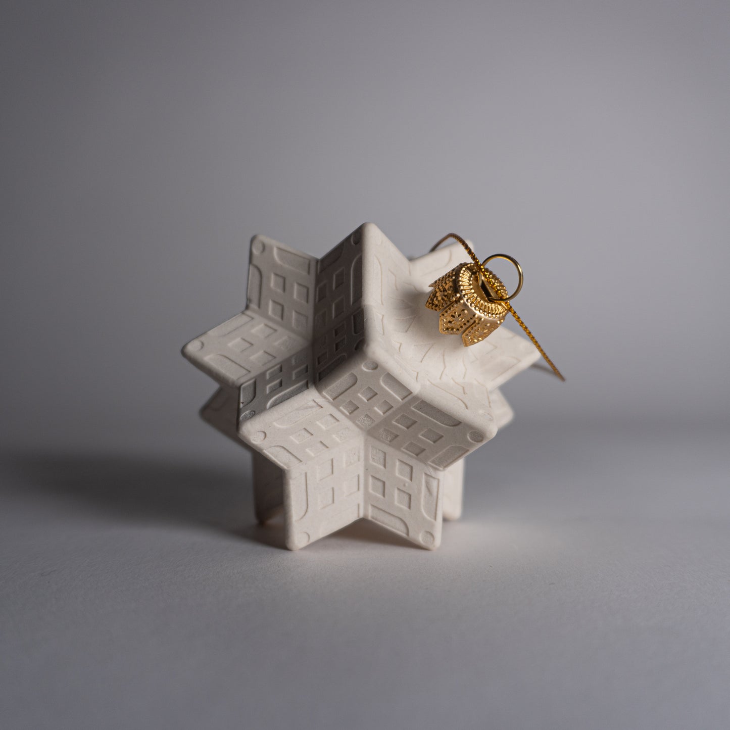 White Snowflake Ornament 2