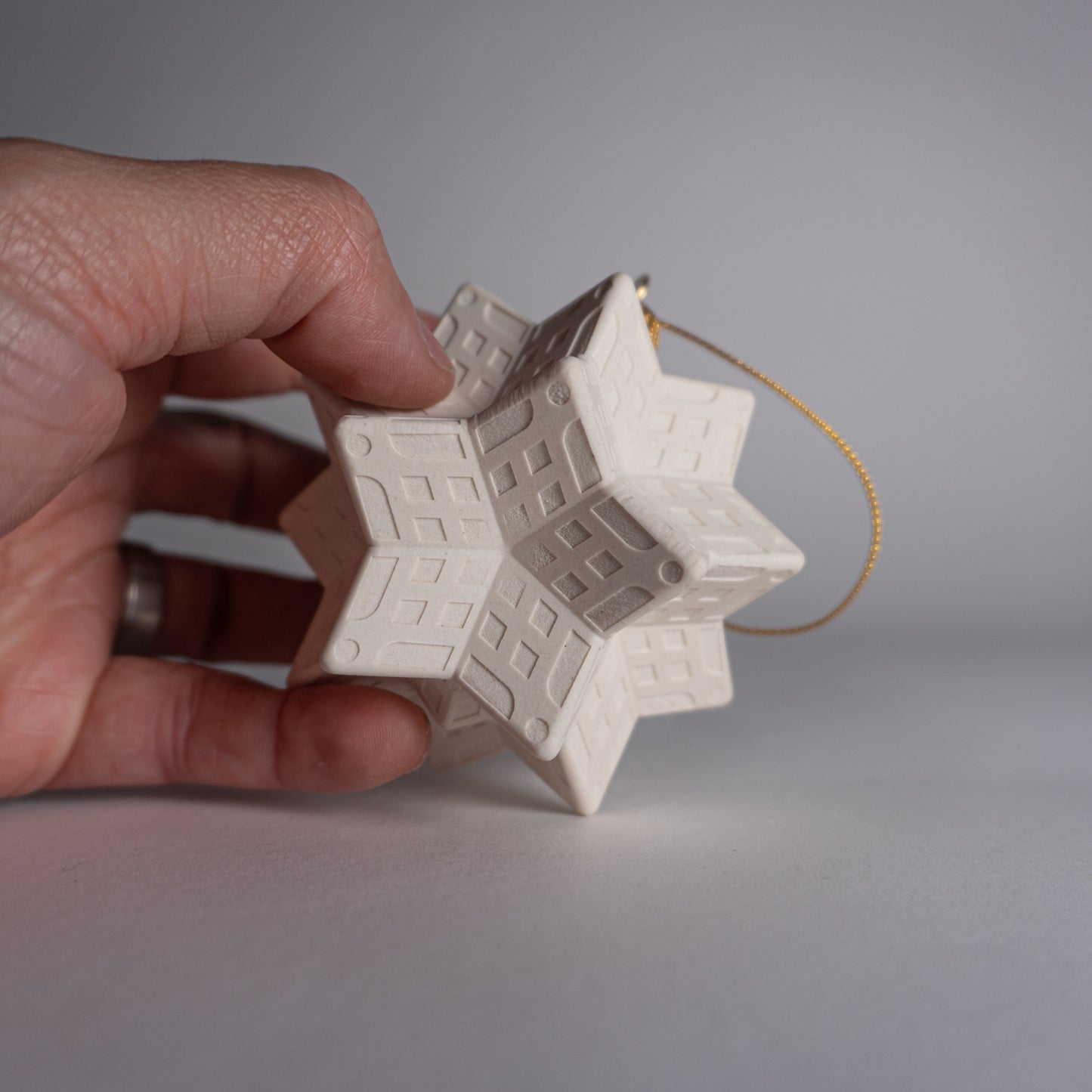 White Snowflake Ornament 2