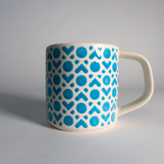 Blue XOXO Mug