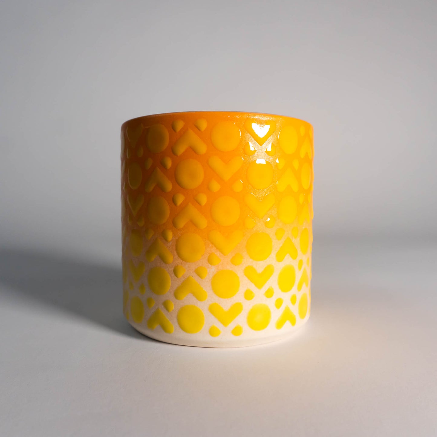 Yellow Orange XOXO Tumbler