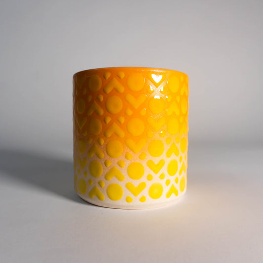 Yellow Orange XOXO Tumbler