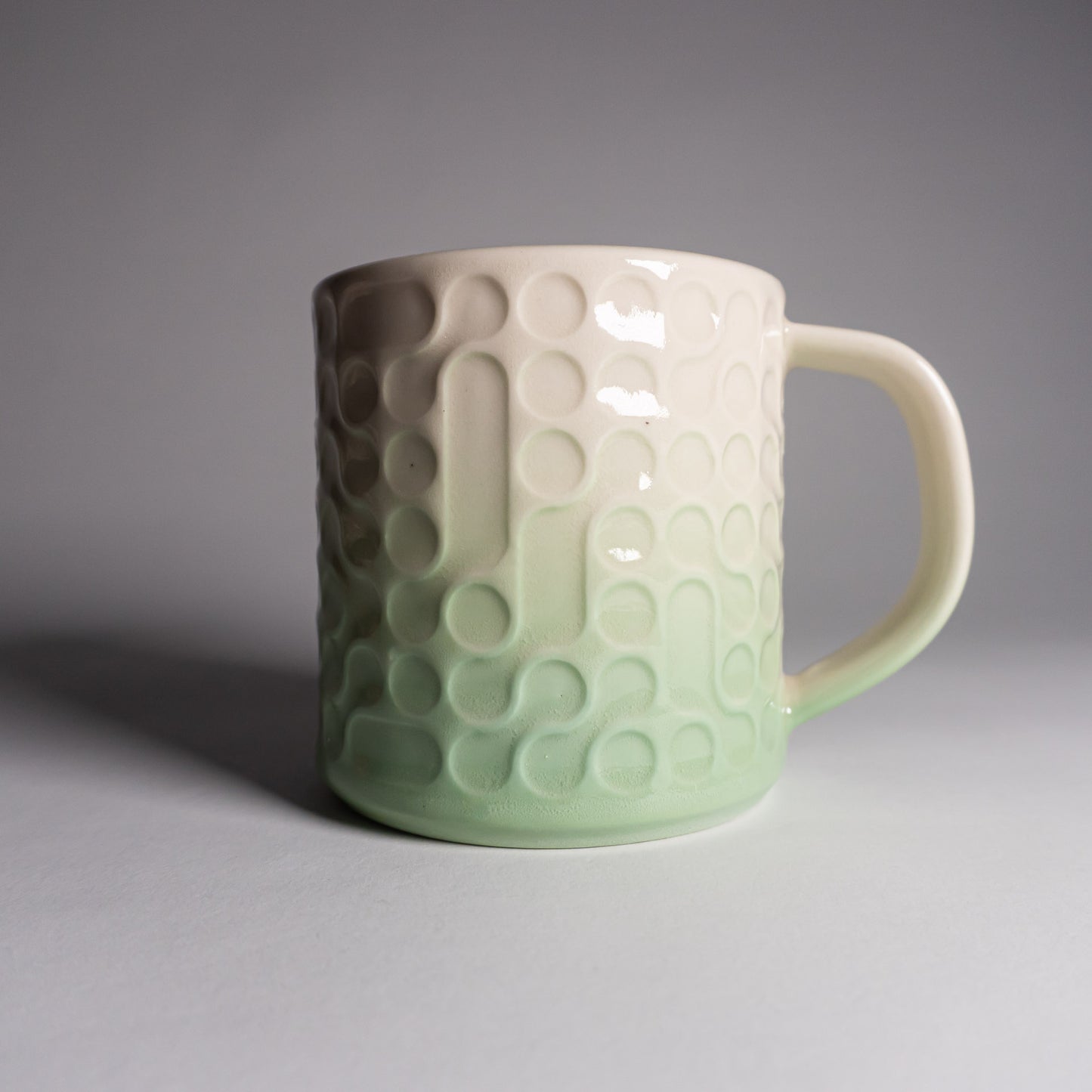 Green Fade Bubbles Mug