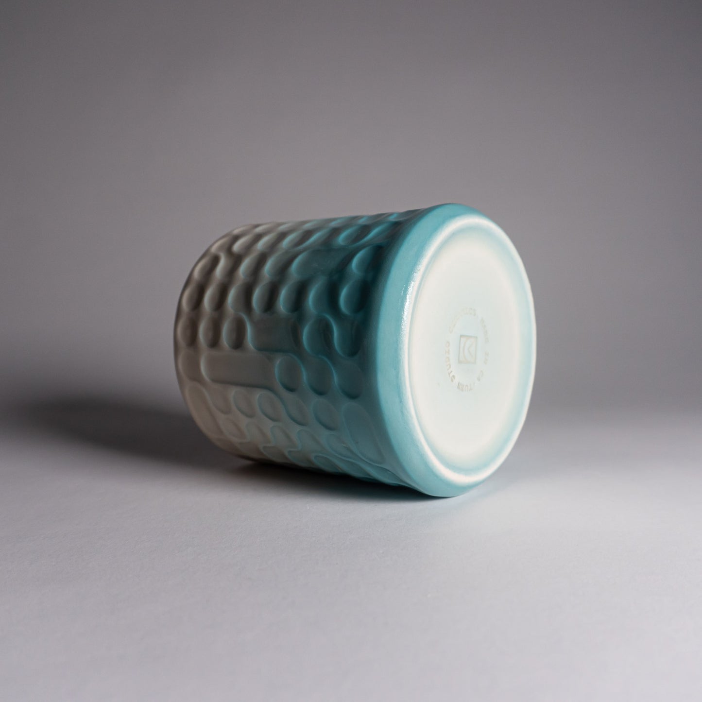 Turquoise Fade Bubbles Tumbler