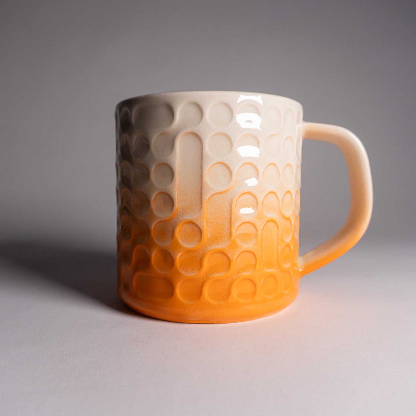 Yellow Fade Bubbles Mug