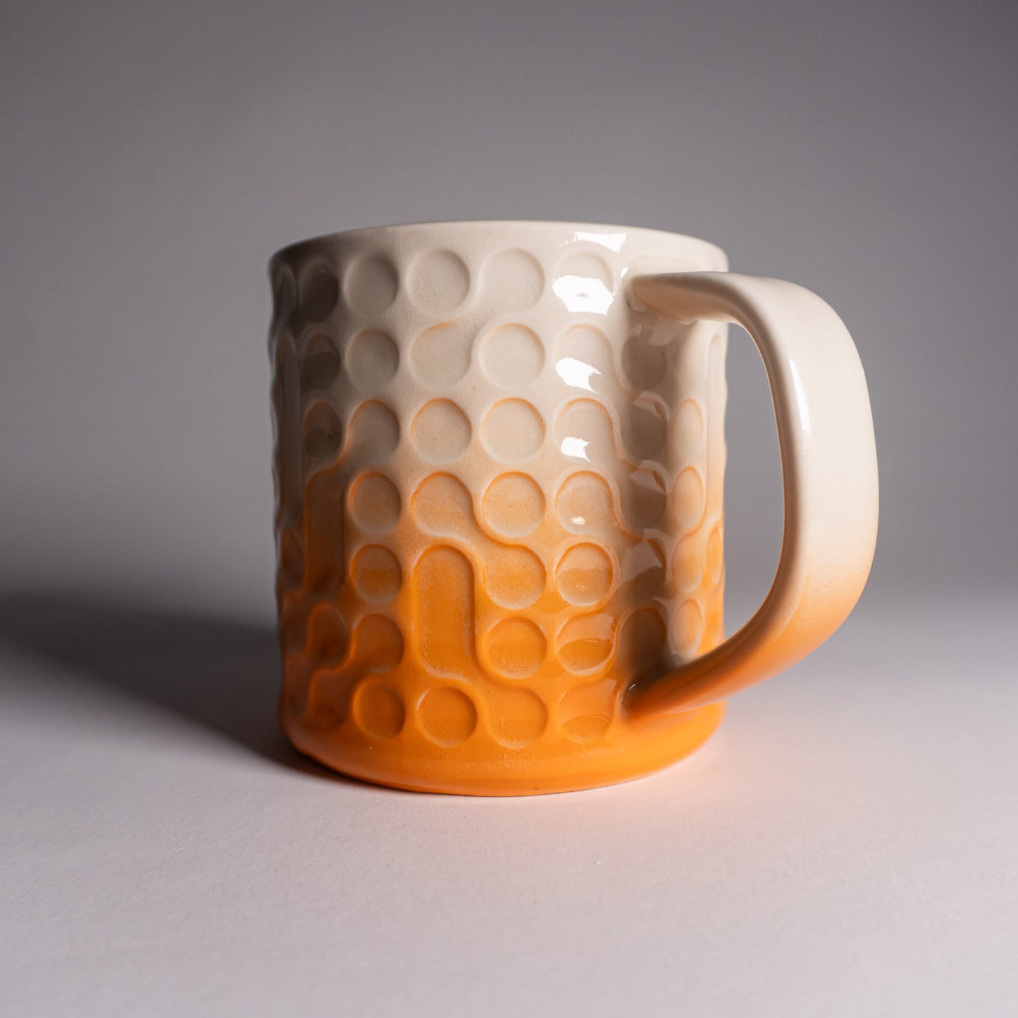 Yellow Fade Bubbles Mug