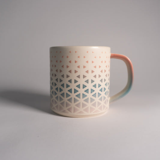 Sunset Triangles Mug
