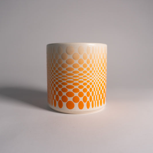 Orange Fade Warp Tumbler