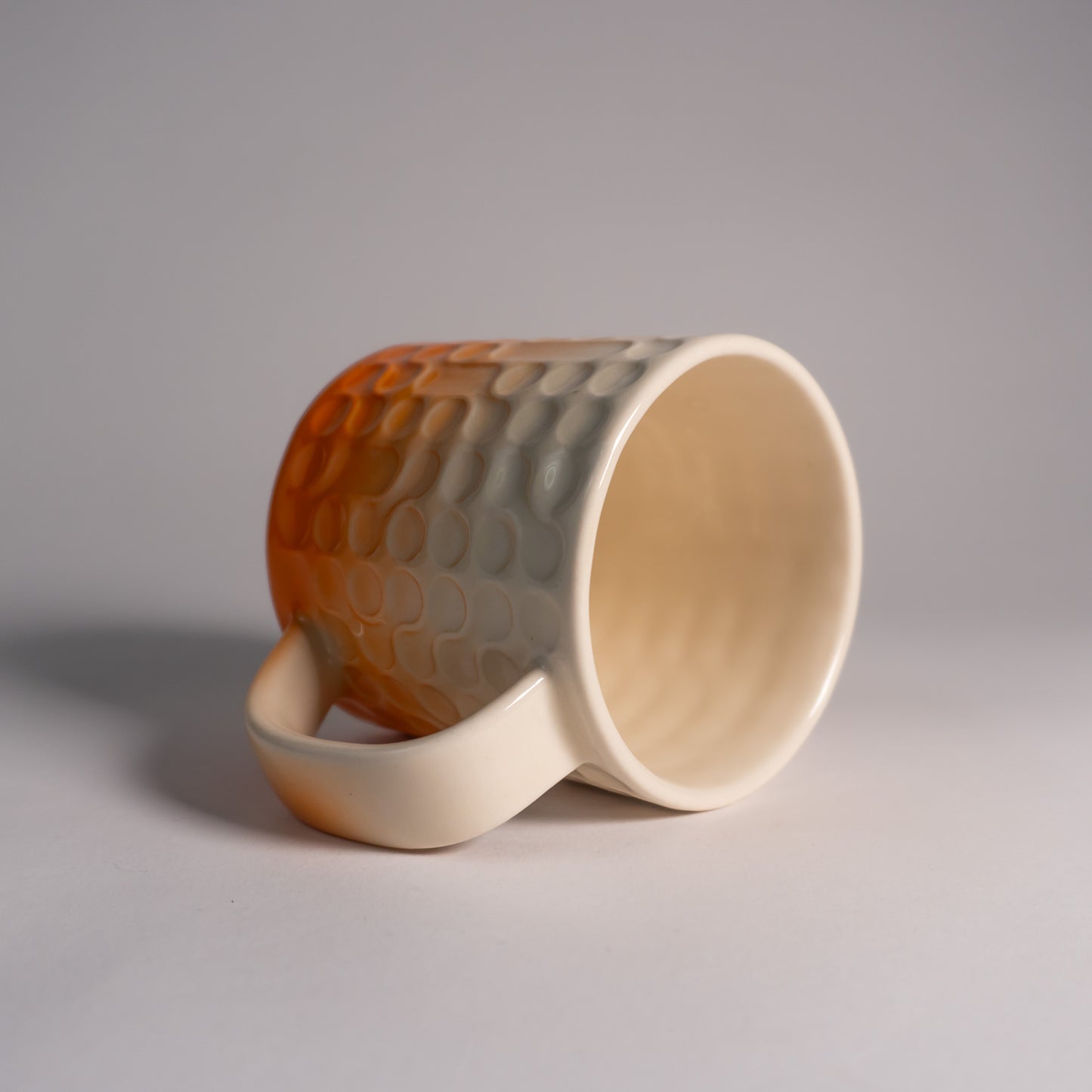 Orange Fade Bubbles Mug
