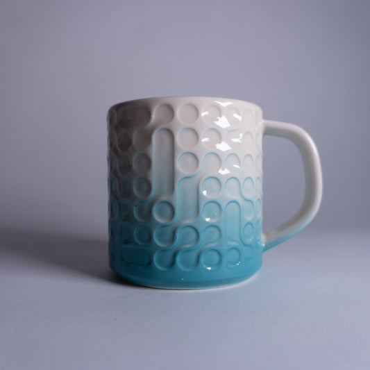 Turquoise Fade Bubbles Mug 2nd #35